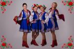 Girls of the ensemble. From left to right: Aliana Sarukhanian, Kateryna Kolesnyk, Yuliya Pochaps'ka and Anastasiya Zarivchats'ka