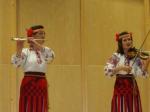 During the concert in Evijärvi. Inha Mykhal (flute) and Olga Khan (violin)